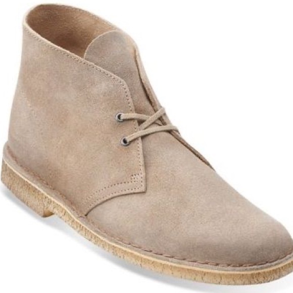 Clarks Shoes - Clark’s Taupe Distressed Desert Boots - Size 8